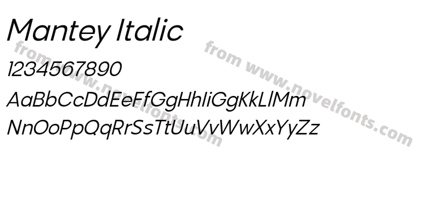 Mantey ItalicPreview