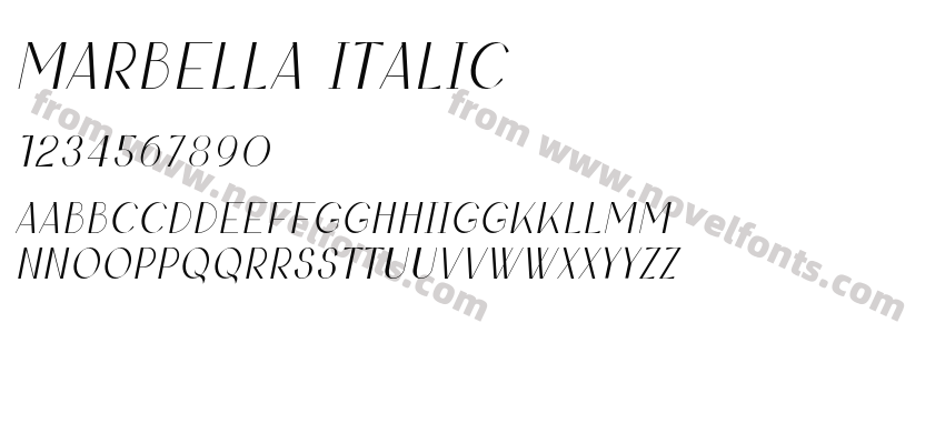 Marbella ItalicPreview