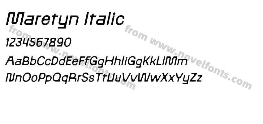 Maretyn ItalicPreview
