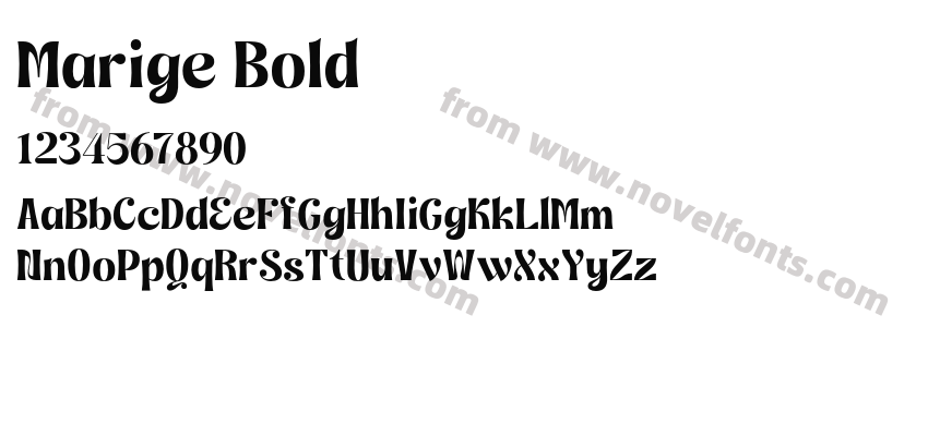 Marige BoldPreview