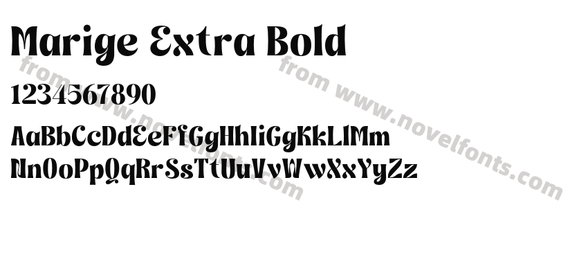 Marige Extra BoldPreview