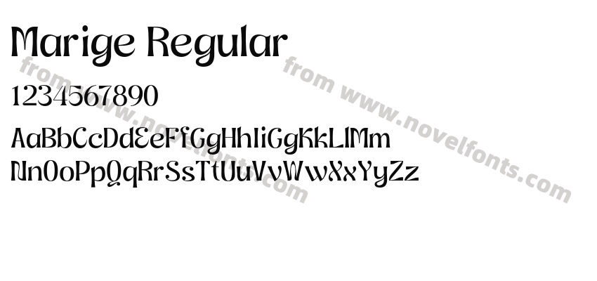 Marige RegularPreview