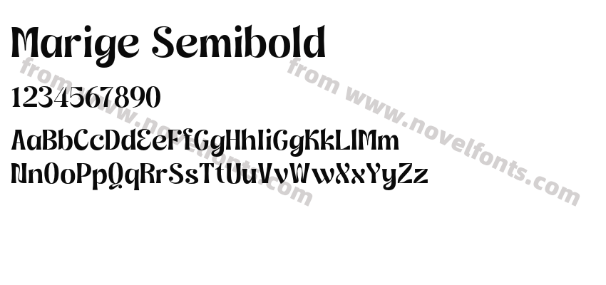 Marige SemiboldPreview