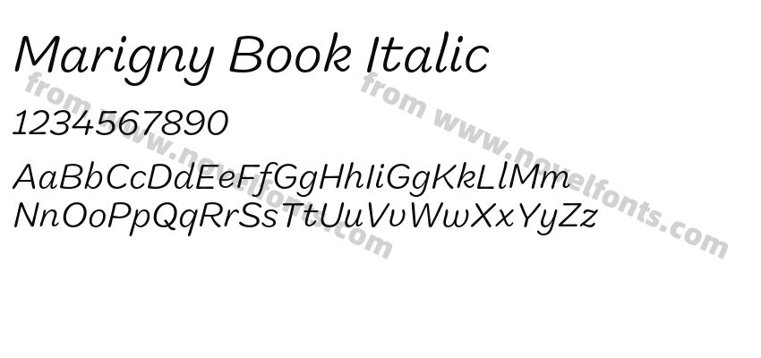 Marigny Book ItalicPreview