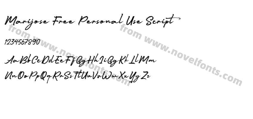Marijose Free Personal Use ScriptPreview