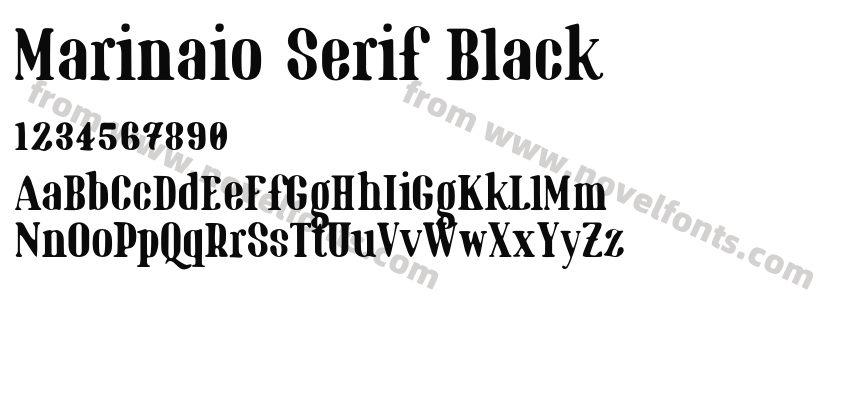 Marinaio Serif BlackPreview