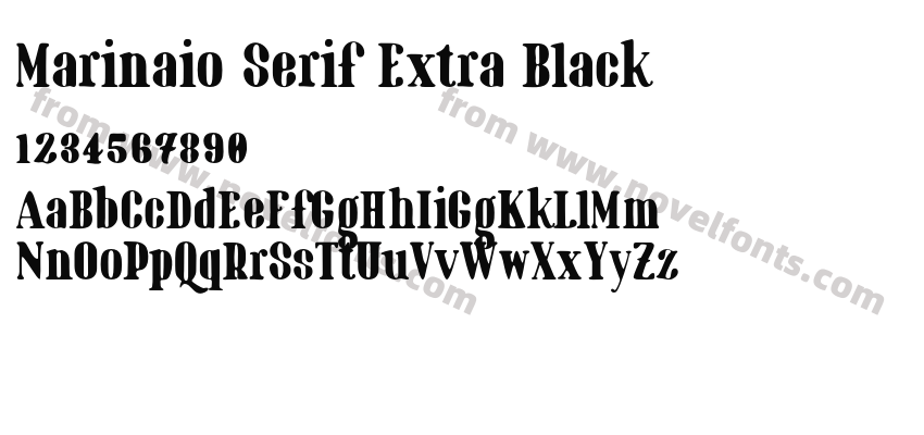 Marinaio Serif Extra BlackPreview