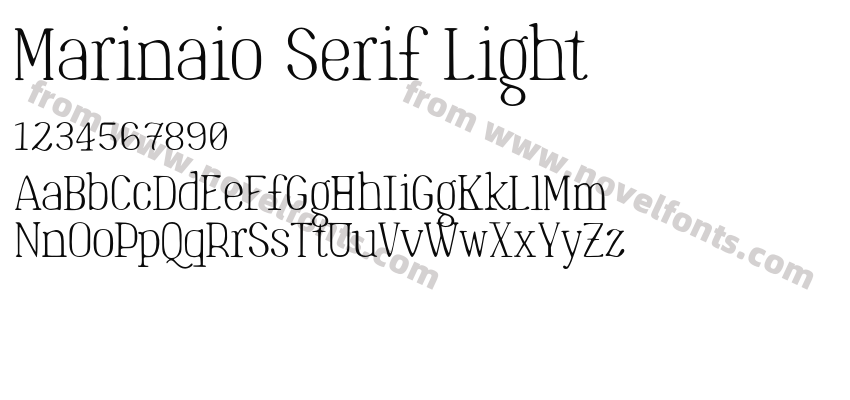 Marinaio Serif LightPreview