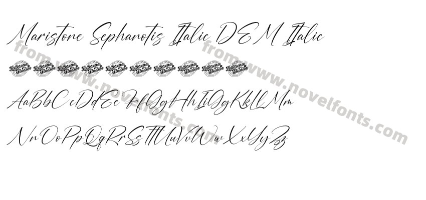 Maristone Sephanotis Italic DEM ItalicPreview