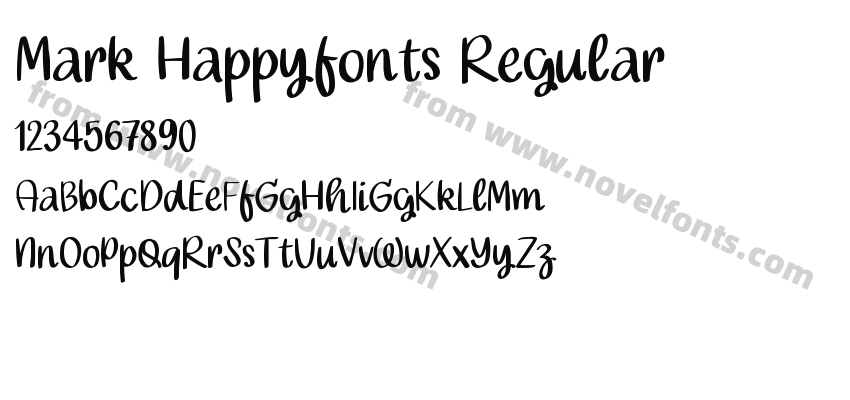 Mark Happyfonts RegularPreview