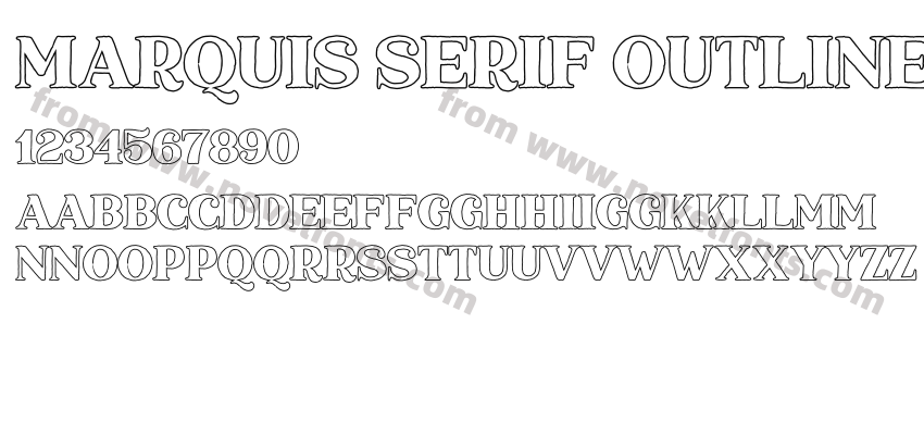 Marquis Serif OutlinePreview