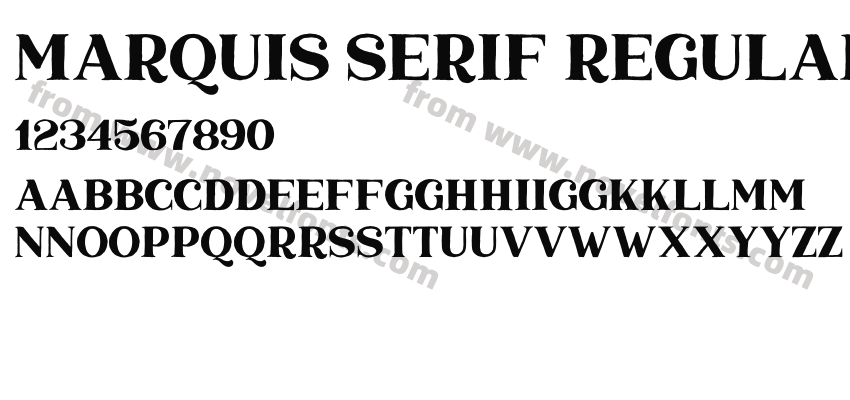Marquis Serif RegularPreview