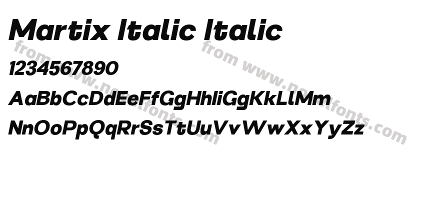Martix Italic ItalicPreview