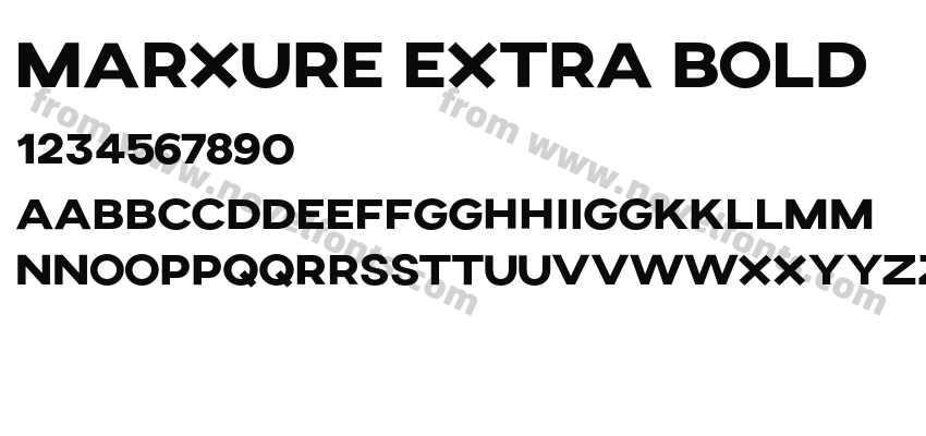 Marxure Extra BoldPreview