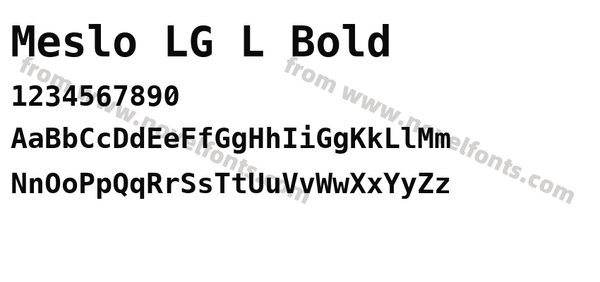 Meslo LG L BoldPreview