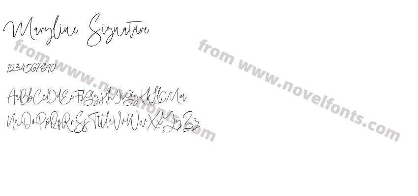 Maryline SignaturePreview