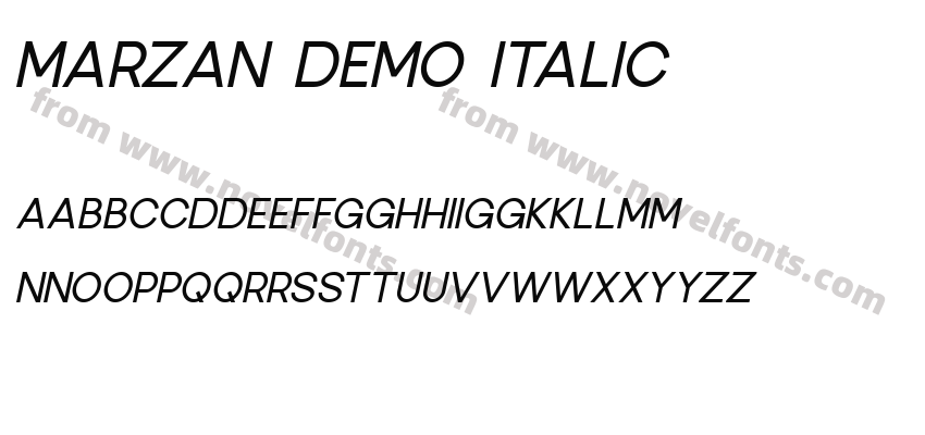 Marzan DEMO ItalicPreview