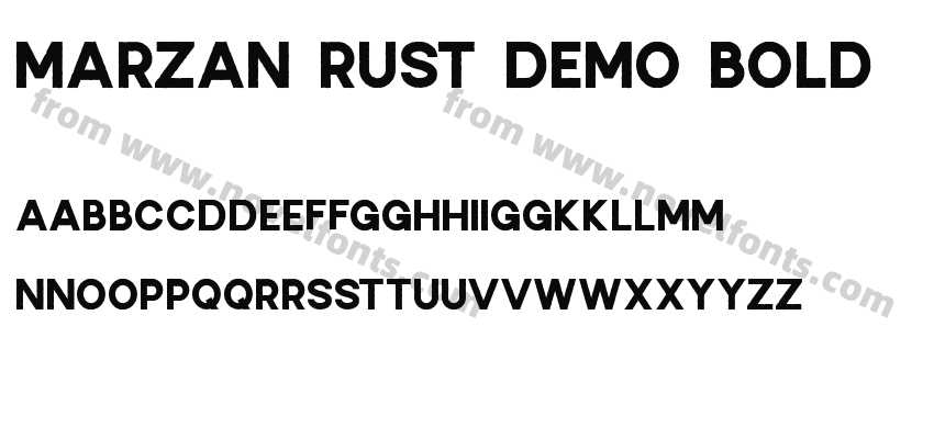 Marzan Rust DEMO BoldPreview