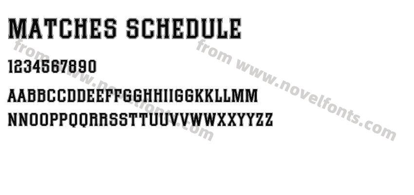 Matches SchedulePreview