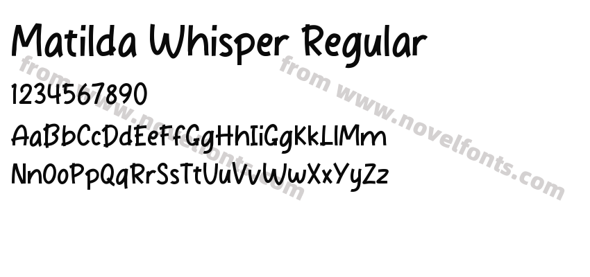 Matilda Whisper RegularPreview