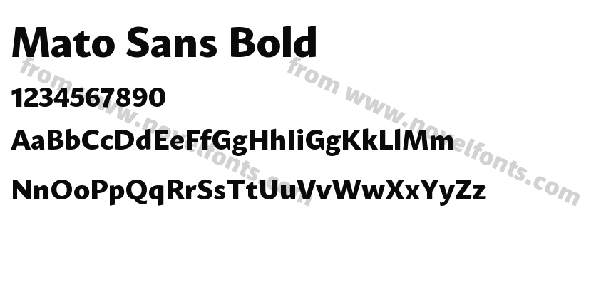 Mato Sans BoldPreview