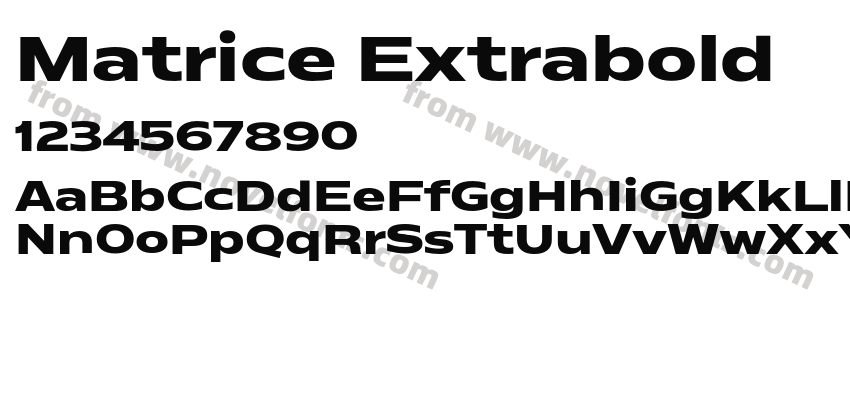 Matrice ExtraboldPreview