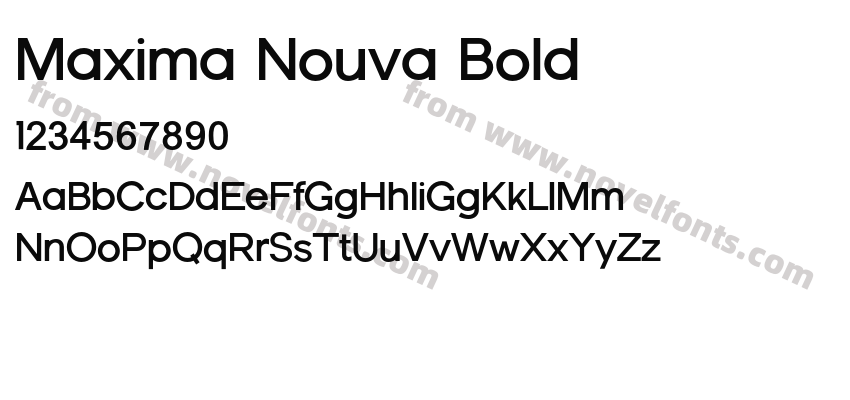 Maxima Nouva BoldPreview