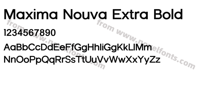 Maxima Nouva Extra BoldPreview