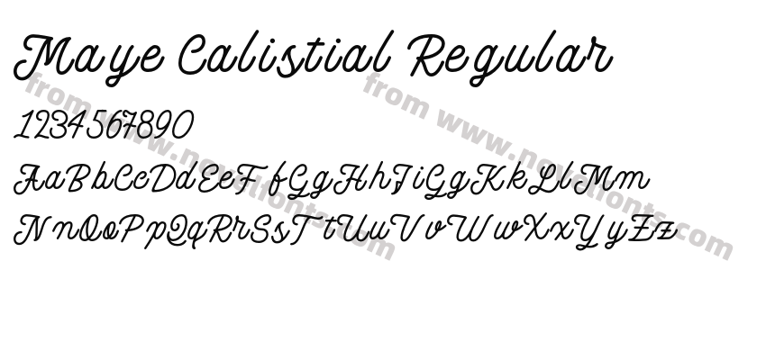 Maye Calistial RegularPreview