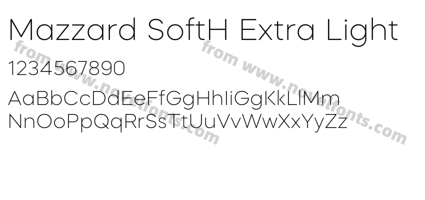 Mazzard SoftH Extra LightPreview