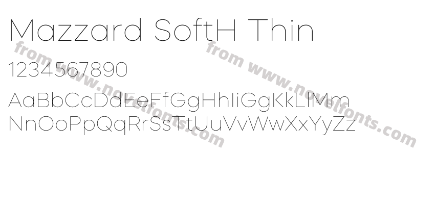 Mazzard SoftH ThinPreview