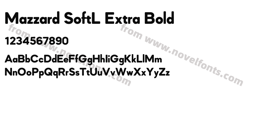 Mazzard SoftL Extra BoldPreview