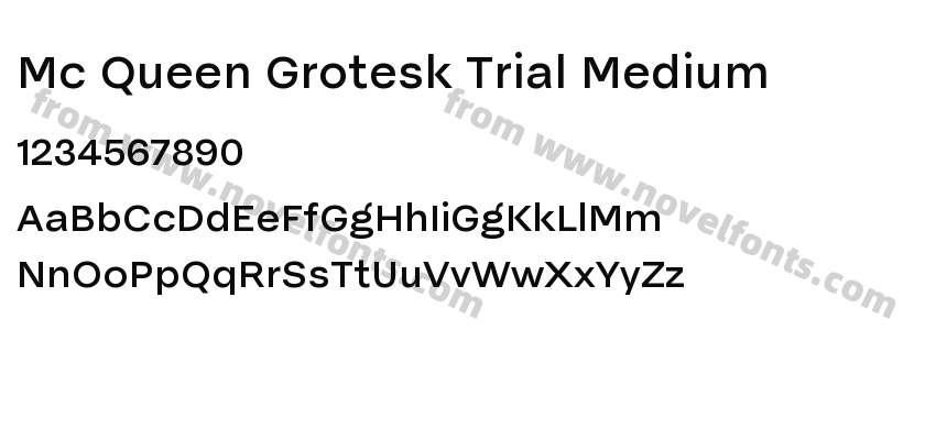 Mc Queen Grotesk Trial MediumPreview