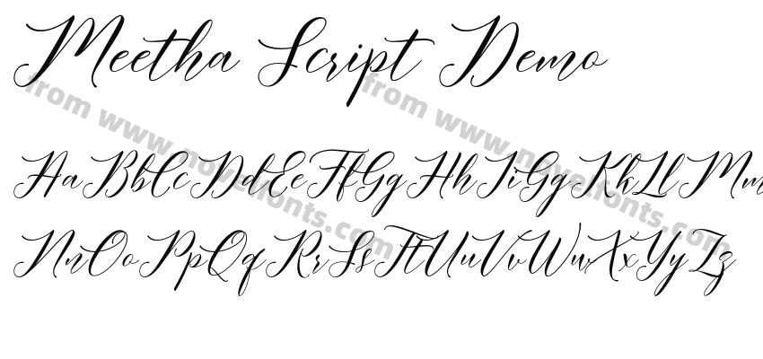 Meetha Script DemoPreview