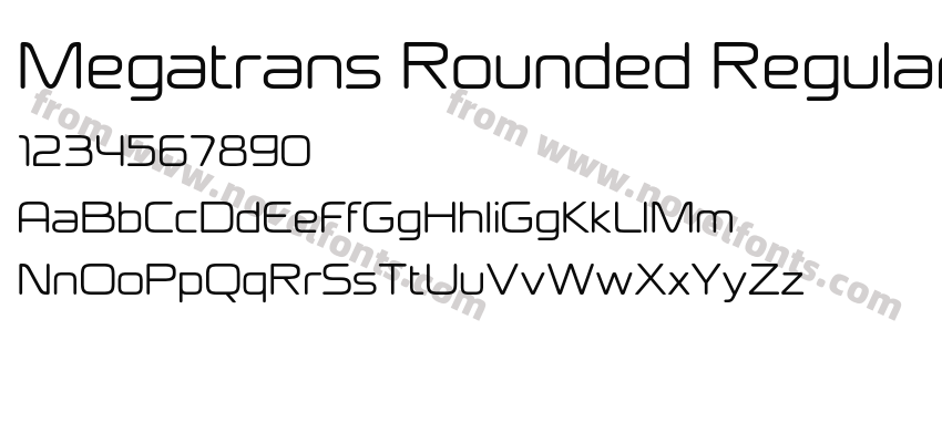 Megatrans Rounded RegularPreview