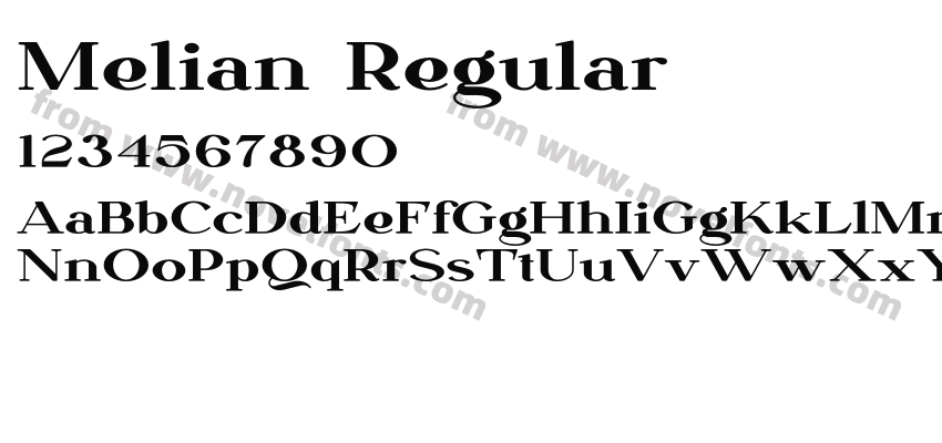 Melian RegularPreview