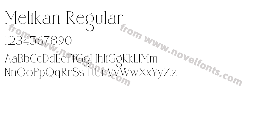 Melikan RegularPreview