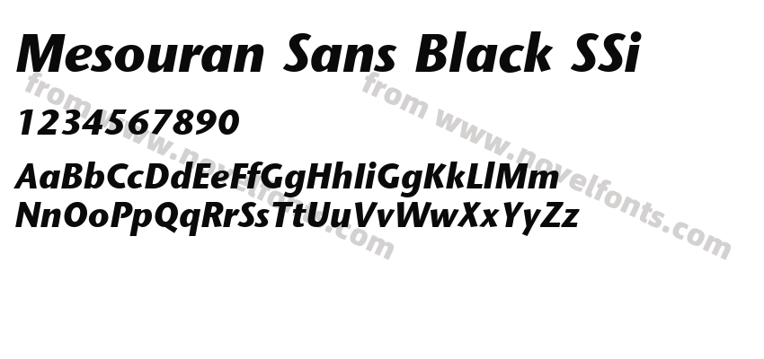 Mesouran Sans Black SSiPreview