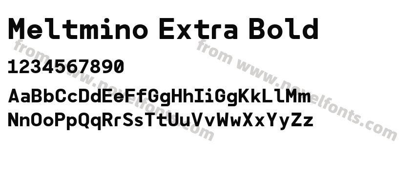 Meltmino Extra BoldPreview