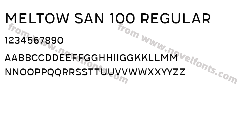 Meltow San 100 RegularPreview
