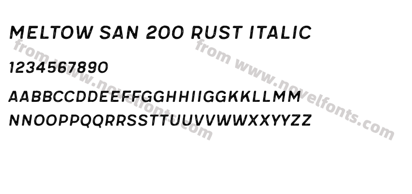 Meltow San 200 Rust ItalicPreview