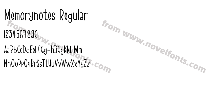 Memorynotes RegularPreview