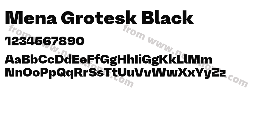 Mena Grotesk BlackPreview