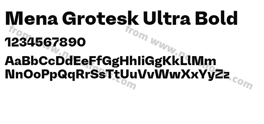 Mena Grotesk Ultra BoldPreview