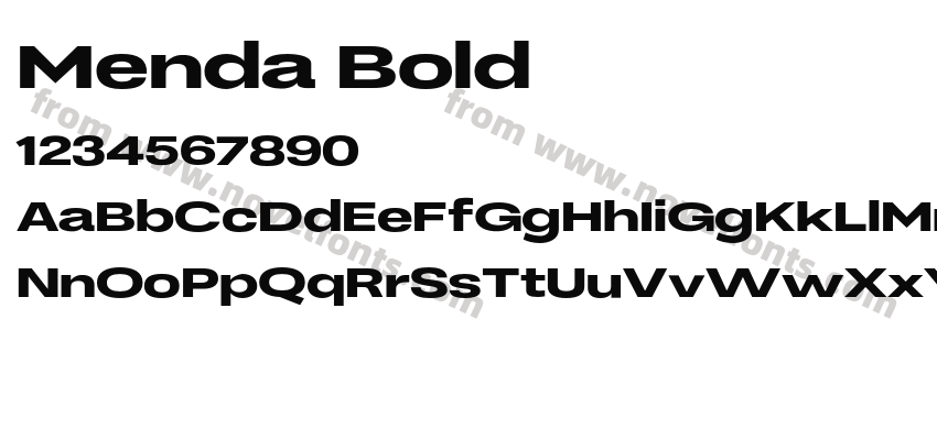 Menda BoldPreview