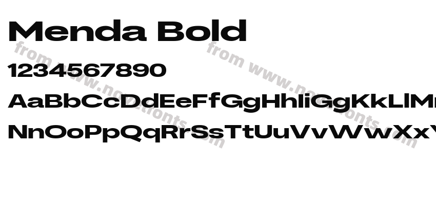 Menda BoldPreview