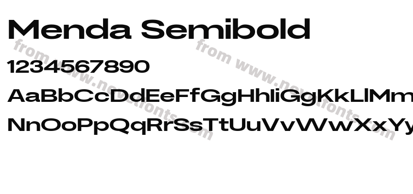 Menda SemiboldPreview
