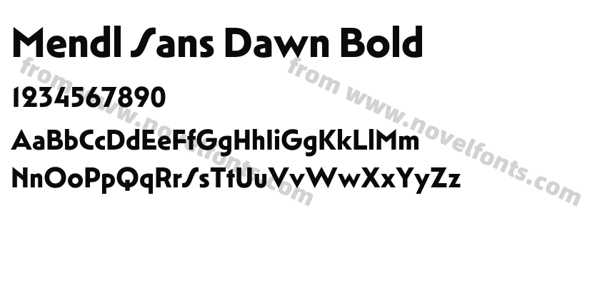 Mendl Sans Dawn BoldPreview