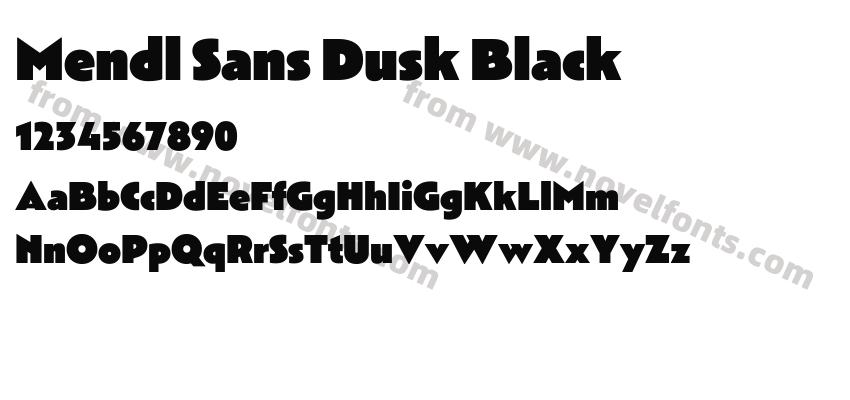 Mendl Sans Dusk BlackPreview