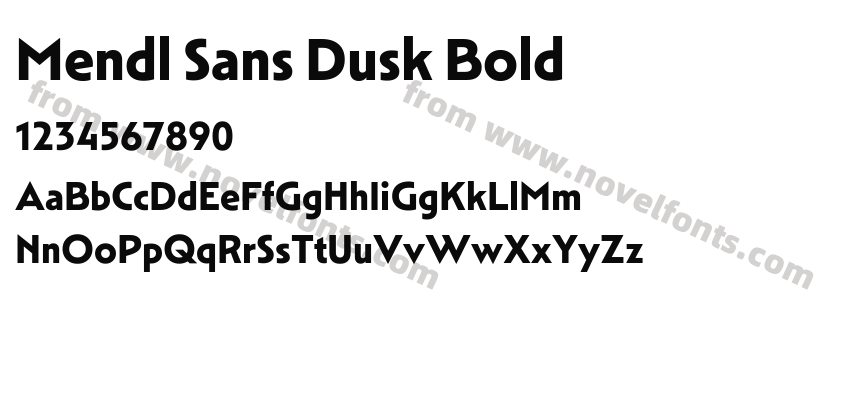 Mendl Sans Dusk BoldPreview